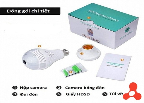 CAMERA WIFI KIỂU BÓNG ĐÈN V380.