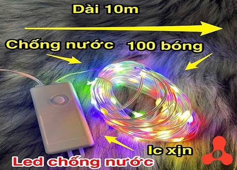 DÂY ĐÈN LED 100 BÓNG DÀI 10M TRANG TRÍ