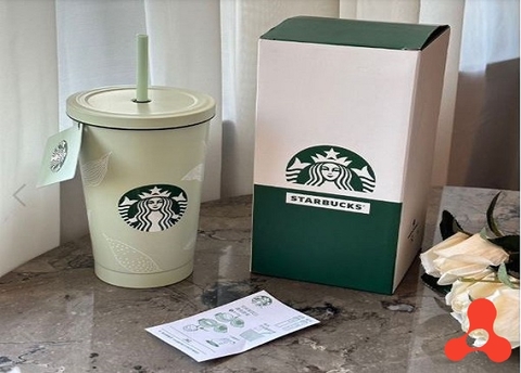 LY GIỮ NHIỆT STARBUCK 750ML MÀU XANH