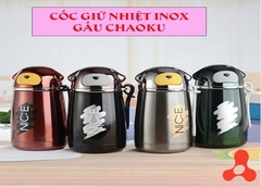 BÌNH GIỮ NHIỆT 2 LỚP INOX GẤU CHAOKU 300ML