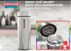 BÌNH GIỮ NHIỆT INOX 304 SUNHOUSE 450ML KS- TU450I