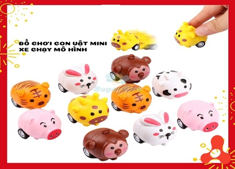 SET 10 CON THÚ DỄ THƯƠNG MINI CHẠY CÓT