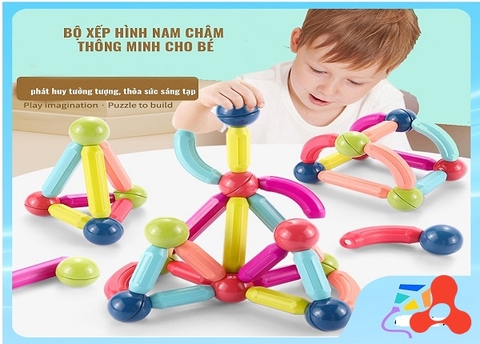 BỘ ĐỒ CHƠI XẾP HÌNH NAM CHÂM 25 CHI TIẾT