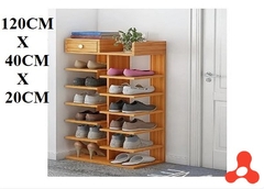 KỆ GIÀY 14 TẦNG GỖ MDF CHỐNG THẤM