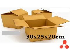 THÙNG CARTON 3 LỚP 30X25X20CM