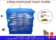 LỒNG LƯỚI PHƠI THỰC PHẨM KHÔ 4 TẦNG