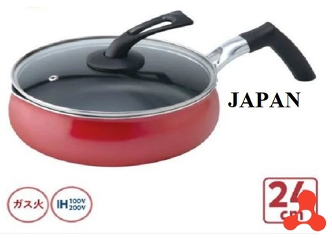 CHẢO CHỐNG DÍNH NẮP KÍNH ĐA NĂNG JAPAN 24CM