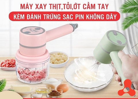 MÁY XAY TỎI ỚT ĐA NĂNG KÈM ĐÁNH TRỨNG