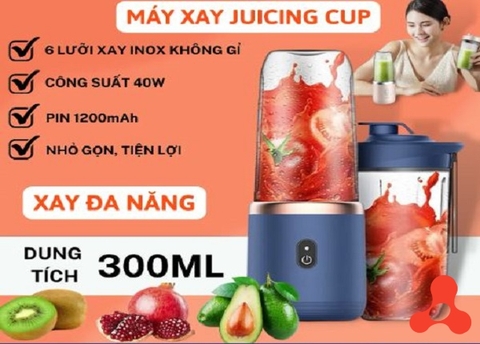 MÁY XAY SINH TỐ 6 LƯỠI 2 CỐI JUICING CUP 300ML