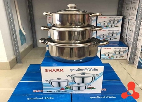 BỘ 3 NỒI SHARP INOX CAO CẤP