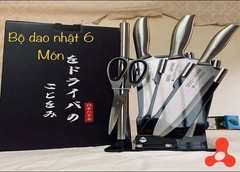 BỘ DAO NHẬT 6 MÓN CÓ ĐẾ KHẮC CHỮ