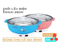 NỒI LẨU ĐIỆN MINI ĐA NĂNG 26CM