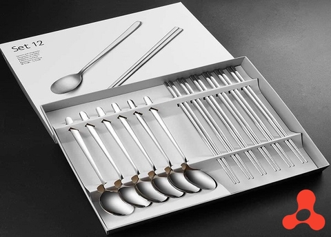 SET 6 ĐÔI MUỖNG ĐŨA INOX ĐỨC