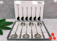 SET 6 MUỖNG INOX NOVA CAO CẤP FULL BOX