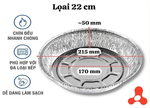 SET 10 KHAY BẠC NƯỚNG LÓT NỒI 22CM