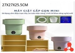 MÁY GIẶT MINI TỰ ĐỘNG KHỬ KHUẨN GẤP GỌN