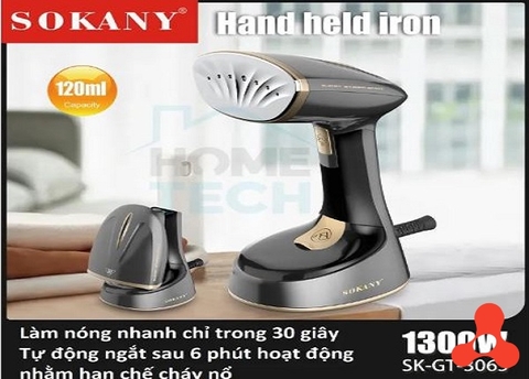 BÀN ỦI HƠI NƯỚC CẦM TAY SOKANY SK GT- 3065