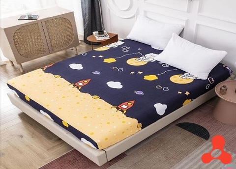 GA GIƯỜNG COTTON HỌA TIẾT 1M8 X 2M