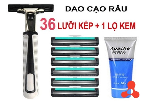 DAO CẠO RÂU 36 LƯỠI TẶNG LỌ KEM