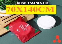 KHĂN TẮM, KHĂN NÉN 70X140CM HÀN QUỐC MÀU ĐỎ