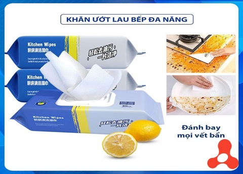 GỐI 80 KHĂN ƯỚT LAU BẾP ĐA NĂNG SIÊU SẠCH