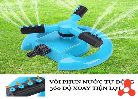 VÒI PHUN NƯỚC TƯỚI CÂY TỰ ĐỘNG XOAY 360