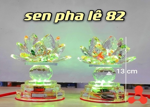 ĐÈN THỜ, ĐÈN TRANG TRÍ PHA LÊ SEN 13CM