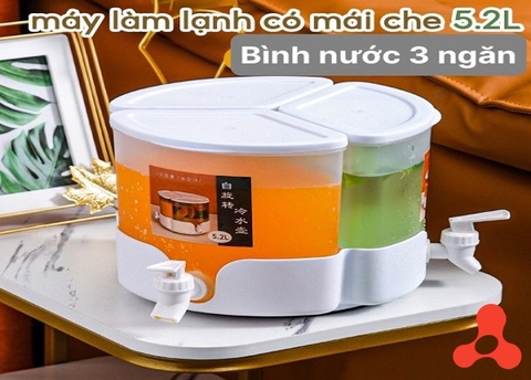 BÌNH NƯỚC 3 NGĂN XOAY TRÒN 360 ĐỘ