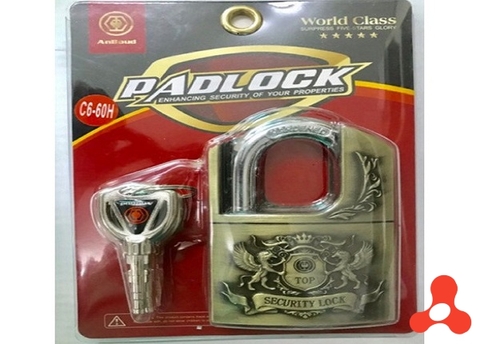 Ổ KHÓA PADLOCK 6 PHÂN CHỐNG CẮT 4 CHÌA