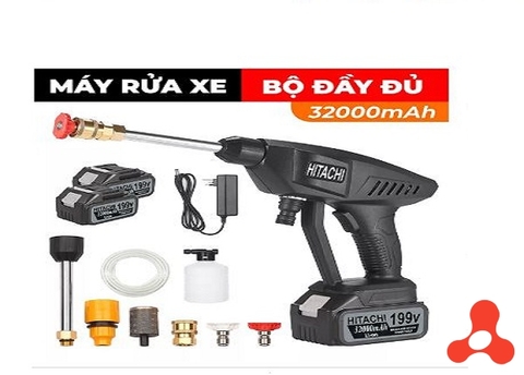 BỘ RỬA XE 199V HITACHI ÁP LỰC CAO (2 PIN)