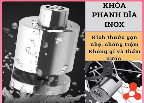 Ổ KHÓA ĐĨA XE MÁY CHỐNG CẮT