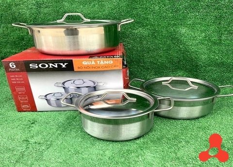 BỘ 3 NỒI SONY INOX CAO CẤP