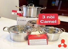 BỘ 3 NỒI INOX CAMEL CAO CẤP