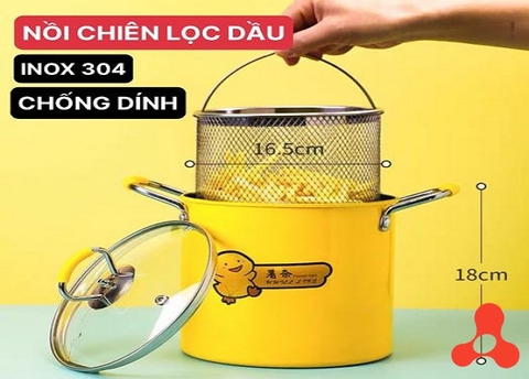 NỒI CHIÊN NGẬP DẦU VỊT VÀNG CHỐNG DÍNH