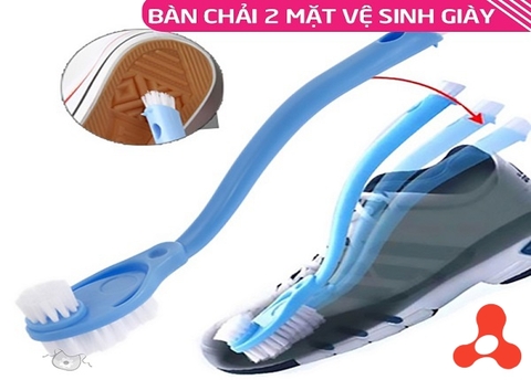 BÀN CHẢI VỆ SINH GIÀY 2 ĐẦU DÉP TIỆN LỢI