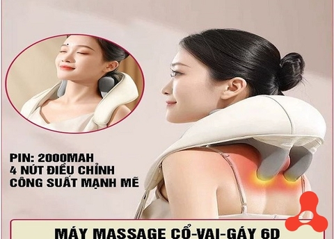 MÁY MASSAGE CỔ VAI GÁY 6D HJ- 818