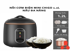 NỒI CƠM ĐIỆN CHIGO MINI 1,2L ĐA NĂNG