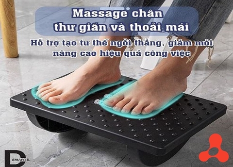 DỤNG CỤ MASSAGE CHÂN KÈM GÁC CHÂN VĂN PHÒNG