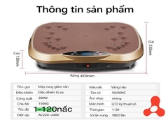 MÁY RUNG GIẢM CÂN THỂ THAO THÔNG MINH