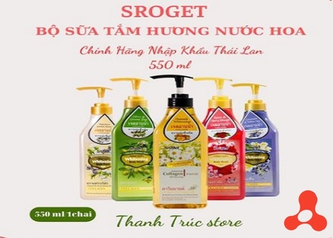 SỮA TẮM SROGET DƯỠNG ẨM TRẮNG DA THÁI LAN