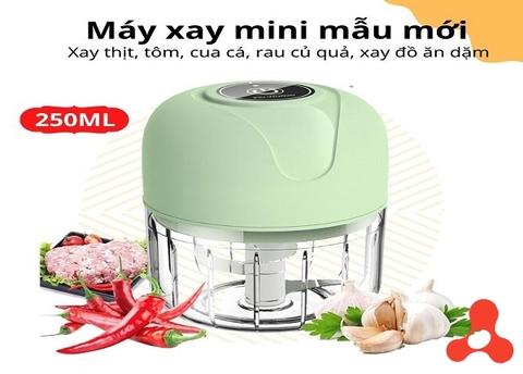 MÁY XAY TỎI SẠC ĐIỆN MẪU MỚI