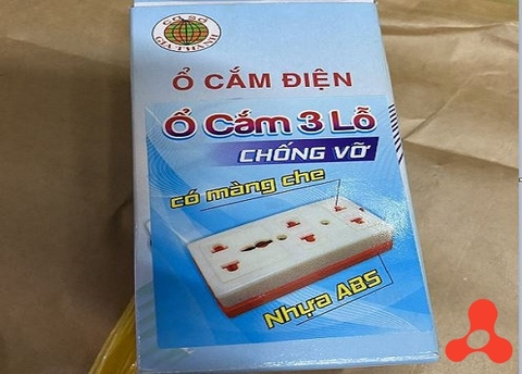 Ổ CẮM ĐIỆN 3 LỖ CHỐNG VỠ (LOẠI 1 )