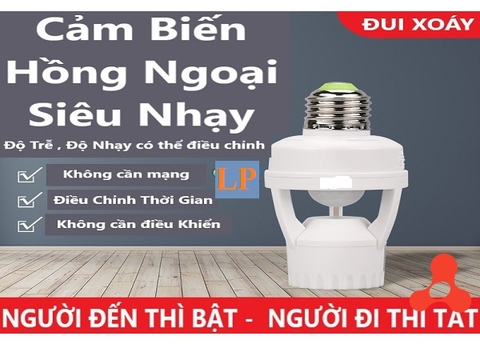 ĐUI ĐÈN CẢM BIẾN CHUYỂN ĐỘNG ĐUI E27