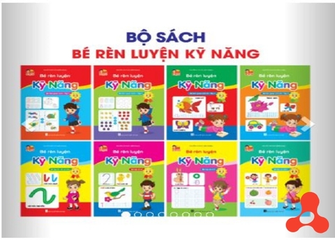 BỘ 8 QUYỂN SÁCH RÈN LUYỆN KỸ NĂNG CHO BÉ