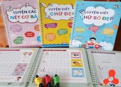 SET 3 QUYỂN LUYỆN VIẾT CHỮ ĐẸP CHO BÉ