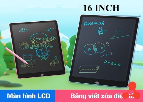 BÃNG VẼ ĐIỆN TỬ TỰ XÓA LCD 16 INCH ĐA SẮC