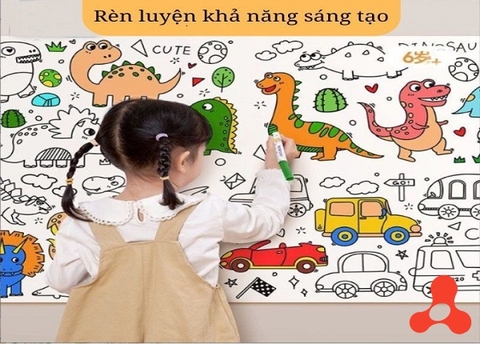 CUỘN TRANH TÔ MÀU 3MX30CM CHO BÉ